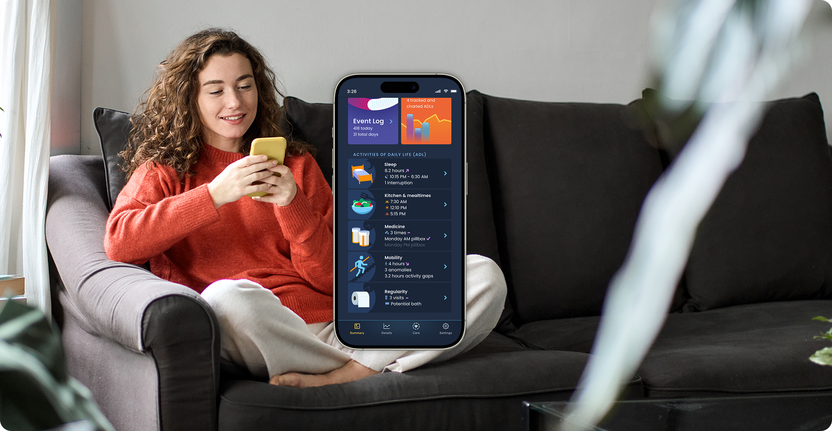Nomo Elderly Monitoring System App