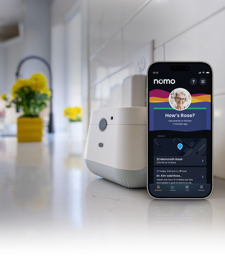 Nomo Elderly Monitoring and Medical Alert System