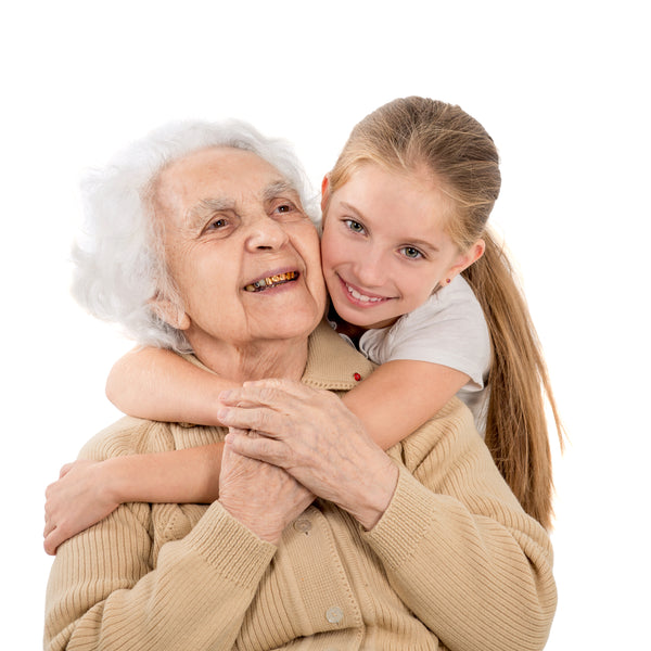 Little Girl with Grandmother - Nomo Room Monitoring System for Elderly