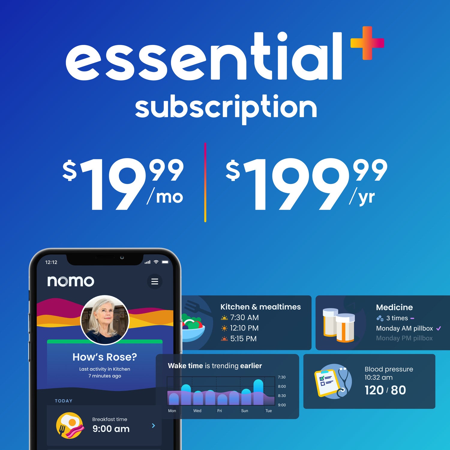 Nomo Essential+ 1 year pre-paid Annual Plan non-recurring