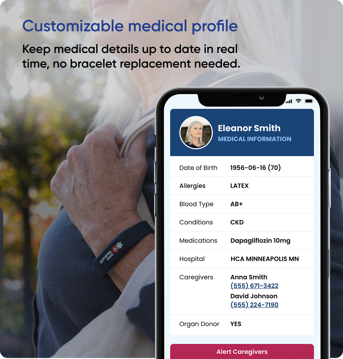 Nomo Smart Care Medical ID Bracelet