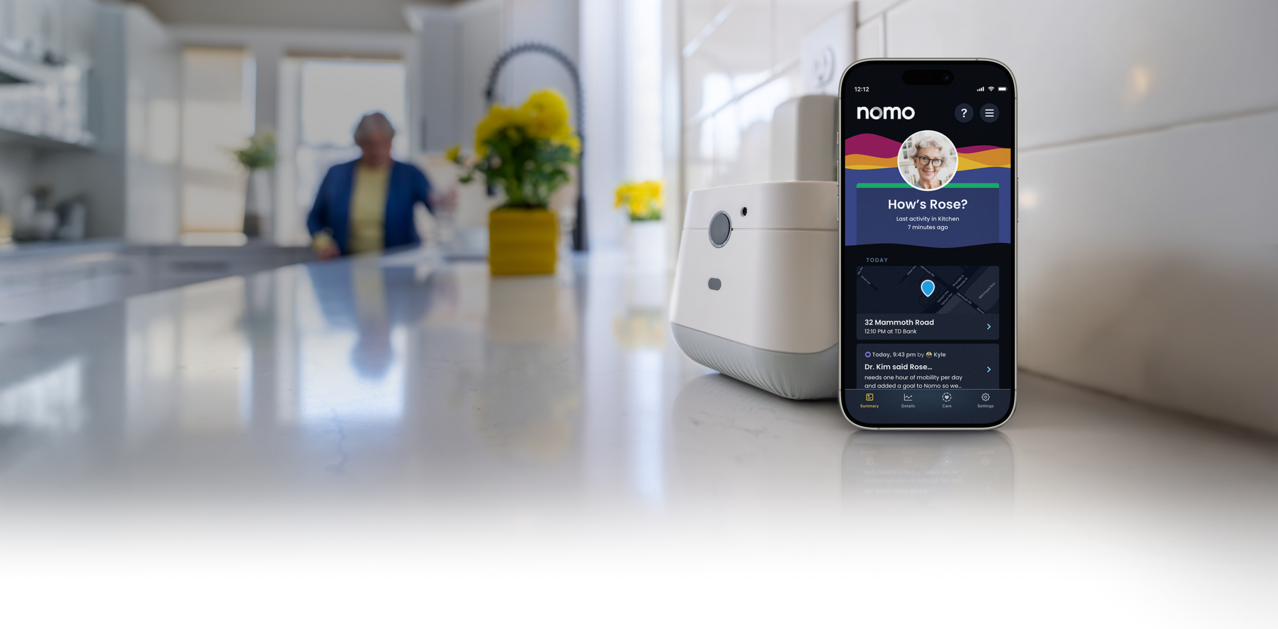 Nomo Elderly Monitoring and Medical Alert System