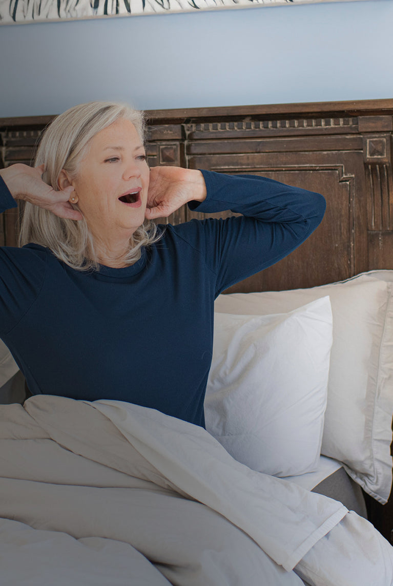 Yawning Woman using Nomo Elderly Monitoring System